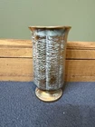 Stangl Pottery MCM Antique 24K Gold #2067 Scalloped Vase 1965-1968 NJ USA 7”