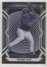 2021 Panini Chronicles Obsidian Electric Etch Purple 38/99 Keibert Ruiz #41 0ad