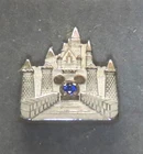 Disneyland cast exclusive award pin: Spirit of Disney castle with blue gem