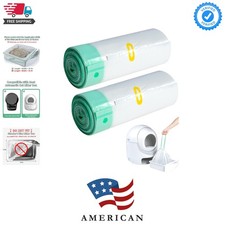 40 Count Cat Litter Box Liners for Automatic Cat Litter Box and Litter Box Ro...