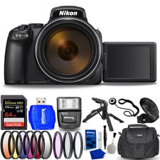 Nikon COOLPIX P1100 Digital Camera  64GB  Filter Kit Bundle