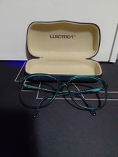RARE Luxottica Forest 321 Retro Sunglasses Marble Blue Italy 140