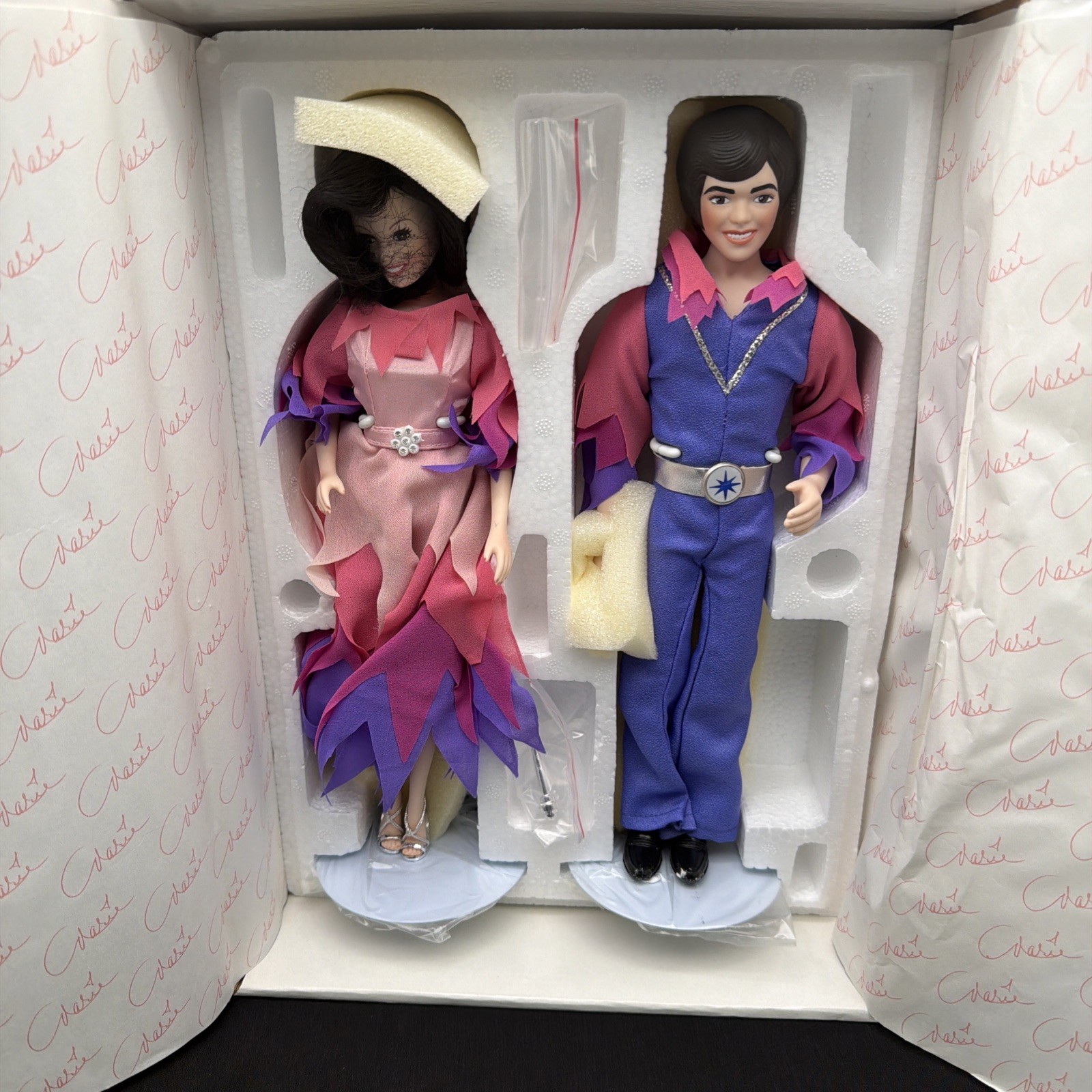 Donny & Marie Osmond Fine Porcelain “Through The Years” Collector Dolls
