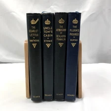 Historical Religious Set of 4 Vintage Hardcover Books by J. H. Sears & Co.