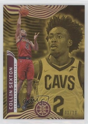 2021-22 Panini Illusions Trophy Collection Gold 1/10 Collin Sexton #41 w6g