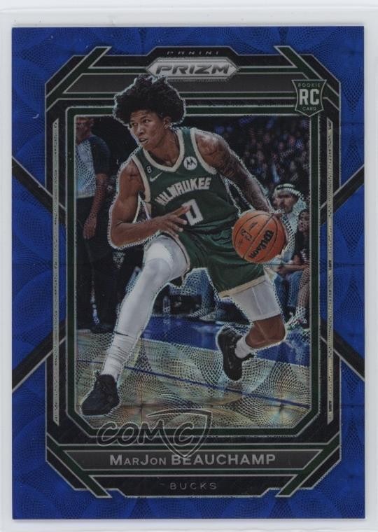 2022-23 Panini Prizm Choice Blue 23/49 MarJon Beauchamp #268 Rookie RC 14cm