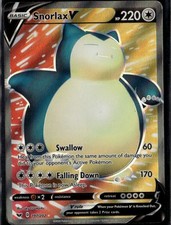 Snorlax V Full Art Ultra Rare SWSH01: Sword & Shield Base Set 197/202 Colorless on eBay