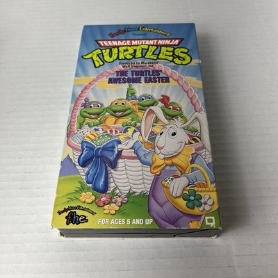 TMNT Teenage Mutant Ninja Turtles VHS TAPE The Turtles' Awesome Easter  