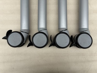 4 IKEA GALANT A LEGS WITH CASTERS (GRAY) | eBay