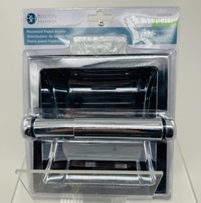 Boston Harbor Recessed Mounted Toilet Paper Holder - Chrome Finish