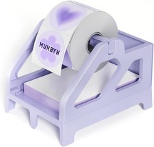 MUNBYN Label Holder for Rolls and Fan-Fold Labels, Thermal Sticker Purple 