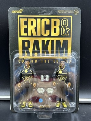 Super 7 Eric B and Rakim ReAction Action Figures Follow the Leader 2 Pack NIB