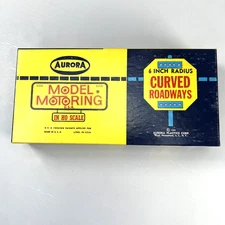 Aurora Model Motoring 6" Curved Roadways Qty of 6 #1518 USA (1960) HO Slot Car