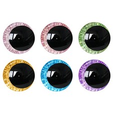 12pcs 40mm Glitter Safety Eyes for Crochet Amigurumi Craft Dolls MUCUNNIA Moon
