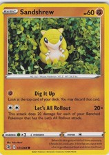 2021 Sandshrew Common SWSH08: Fusion Strike 131/264 NM Normal LP-NM