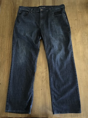 Big & Tall Mott Bow Jeans 42X32 Blue Denim Dark Wash Straight Crosby Stretch