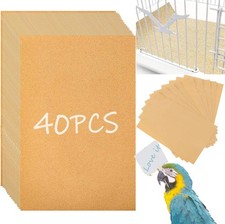 40PCS Gravel Liner Paper for Bird Cage,11x17 In Bird cage Liner Paper-Gravel ...