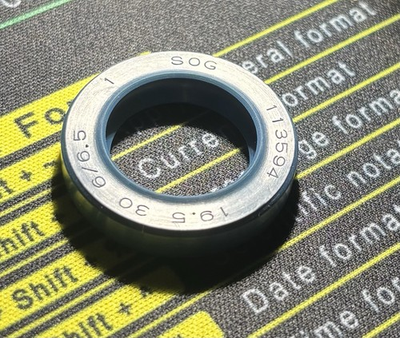 #ad 19.5x30x6 6.5 Metric Double Lip Oil Seal PRESSURE Seals MOS 19.5X30X6BABSL $8.88