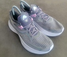 Saucony Womens Ride 15 Running Shoe, Alloy/Quartz, 9 US