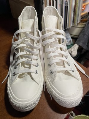 Converse Chuck Taylor All Star Hi Top Mono Off White Men's Size 7/Women's Size 9