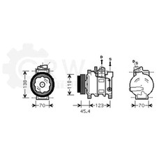 Kompressor Klimaanlage Klimakompressor für Audi A6 Avant 4B C5