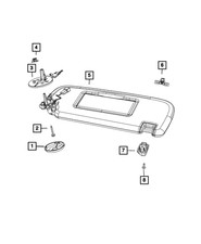 Genuine Mopar Visor Left 1LS25DX9AH