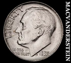 1955 Silver Roosevelt Dime - Choice Gem Brilliant Unc  Lustrous  #J9562