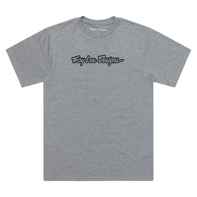 Troy Lee Designs Spring 2025 MX Signature Casual T-Shirt Grau Heather