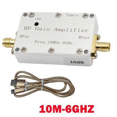 1X 10M-6GHz RF Amplifier 10dB High Gain Driver Receiving Amplifier Signal Module