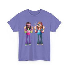 Hippie Vibes T-Shirt   Funny Retro Stoner Couple Tee        
