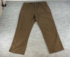 CAT Caterpillar Work Pants Mens 40x30 Brown Workwear Utility Durable Constructio