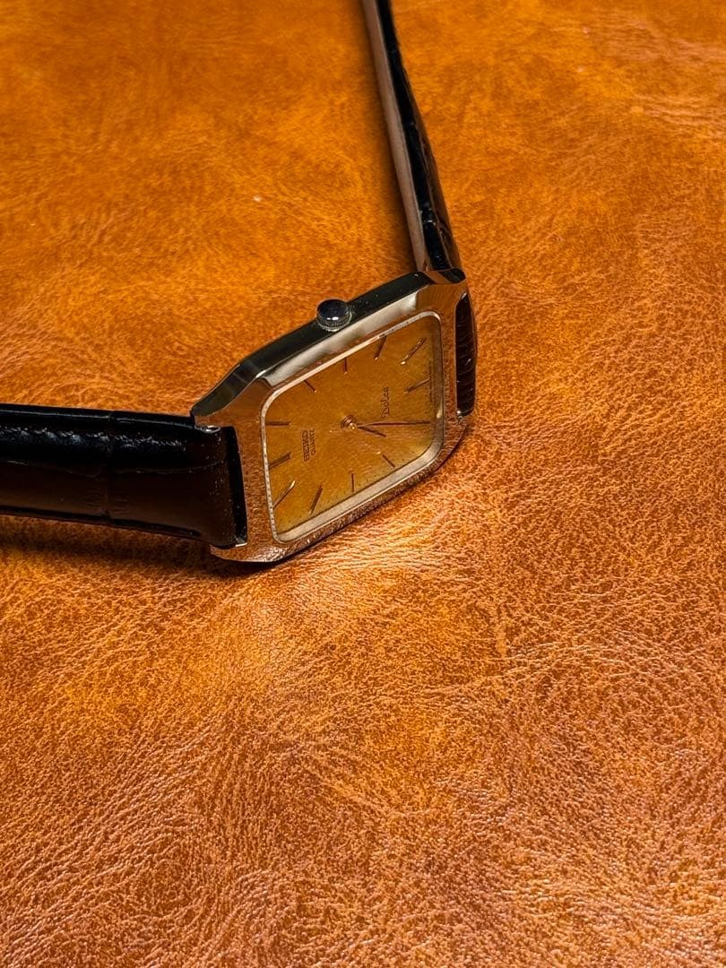 A139 Rare, working SEIKO DOLCE Rectangular 1990s … - image 8