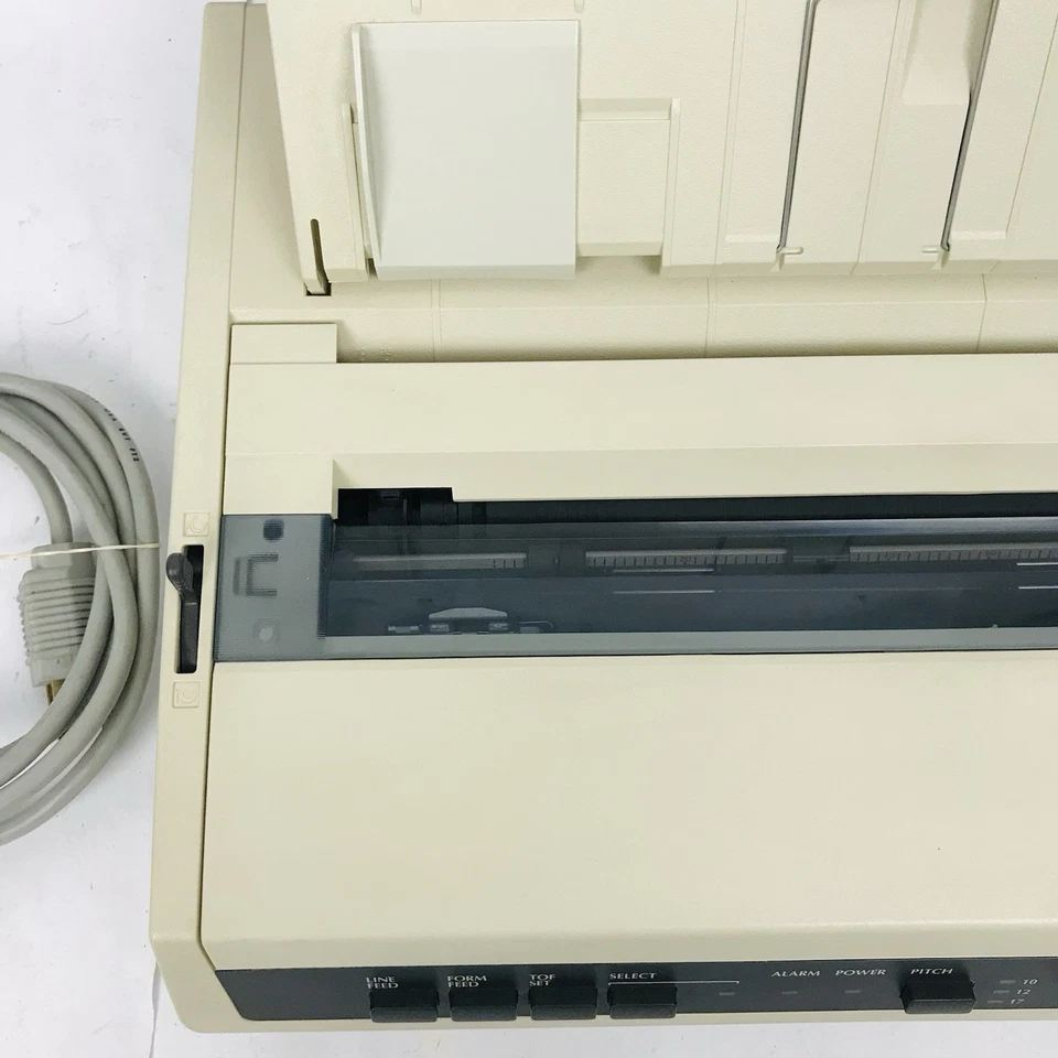OKIDATA OKI Microline 184 Turbo 9-Pin Dot Matrix Printer GE5256K Tested Working - Image 4 of 4
