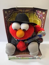 Vintage Country Elmo Singing Cowboy Guitar Sesame Street Plush Original Box