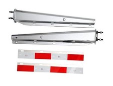 Chrome Straight Spring Loaded Mud Flap Hanger,30" Length.mounting bolt 1-1/8"