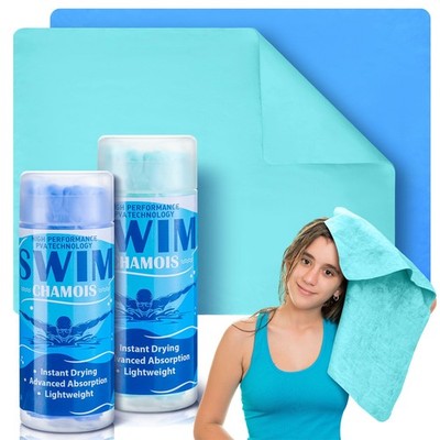 2 Pack Swim Chamois Towel Water Absorbent Quick Dry Towel Shammy Chamois Cloth f