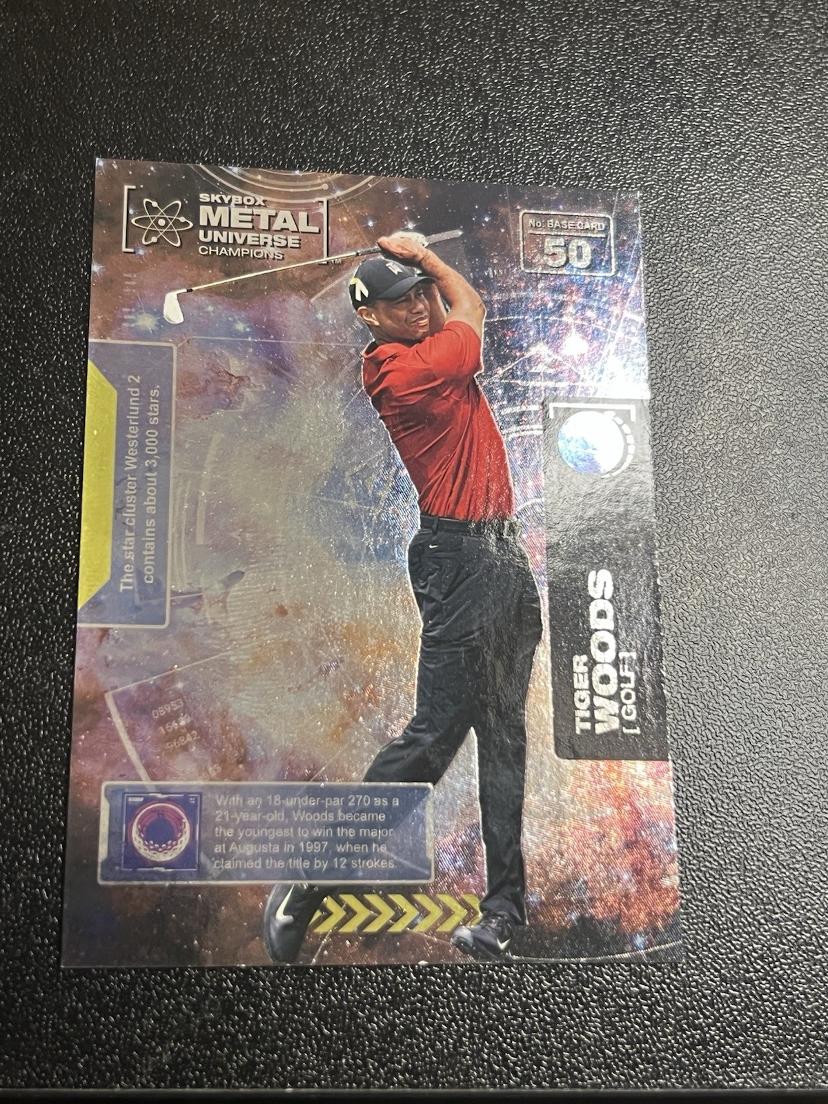 2021 Skybox Metal Universe Champions - Tiger Woods #50 Spectrum