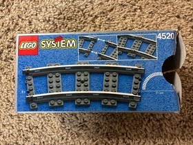 LEGO System Train Track Curved Rails x8 Building Set (4520) w/Box