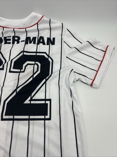 MARVEL “THE AMAZING SPIDER-MAN” BASEBALL JERSEY MEN’S L large BUTTON-FRONT NWT - Picture 14 of 17