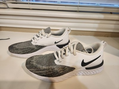 Size 7.5 - Nike Odyssey React Flyknit Oreo White/Grey