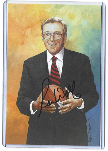 Goal Line Art Card - Ron Wolf - Gold Seal Autograph #/100