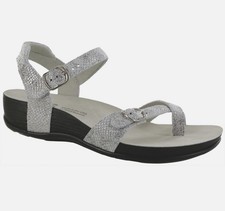 SAS Womens Shoes Pampa Comfort Sandal Plata S...