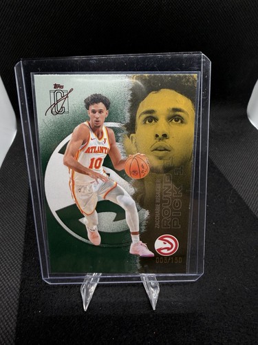 Topps 2025-26 Signature Class Zaccharie Risacher  #61 Green Parallel /150