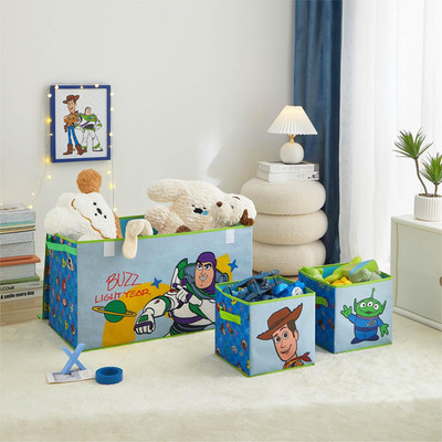 Idea Nuova Disney Toy Story 3 Piece Room Solution Storage Set Collapsible
