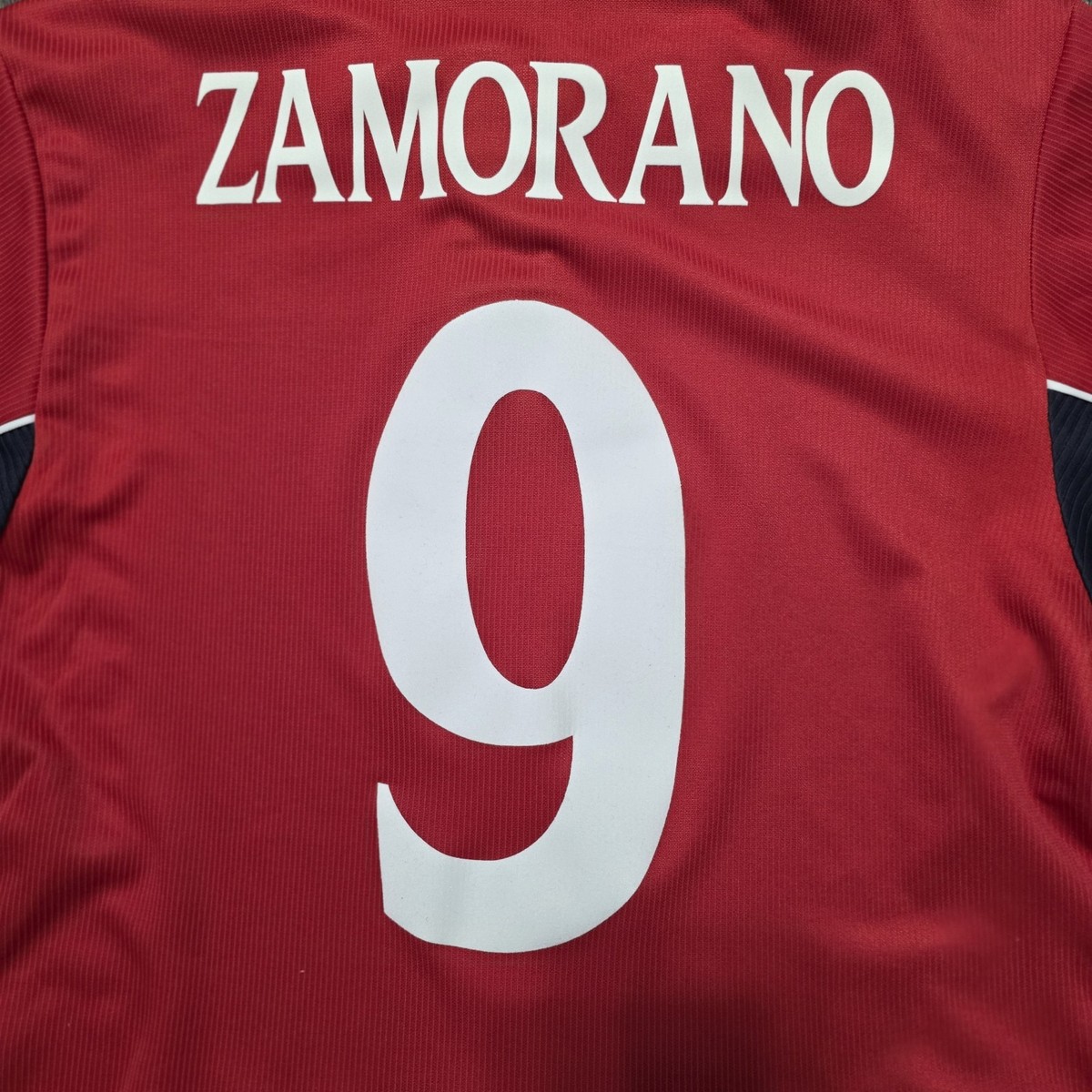 2001 Umbro Chile Home Soccer Jersey Ivan Zamorano Men S Real
