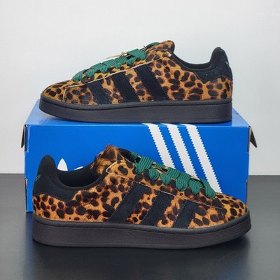 Adidas Campus 00s Women's Size 8 Athletic Shoes Black Leopard Casual Sneakers