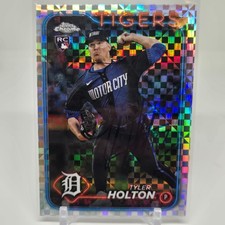 2024 Topps Chrome Update Tyler Holton #USC192 X-Fractor (RC) SIGNED Detroit
