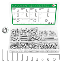 307 Stk M5 Schrauben Set, Sechskantschrauben Muttern Set, Edelstahl Zylinderschr