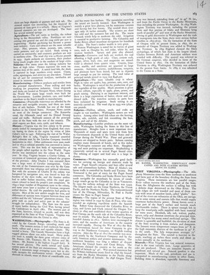 Antiker alter Druck Mount Rainier Washington Snow-Capped Glaciers Collier 1936