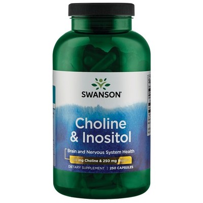 Swanson Choline & Inositol 250 Capsules - Wellness Support Advanced Formula
